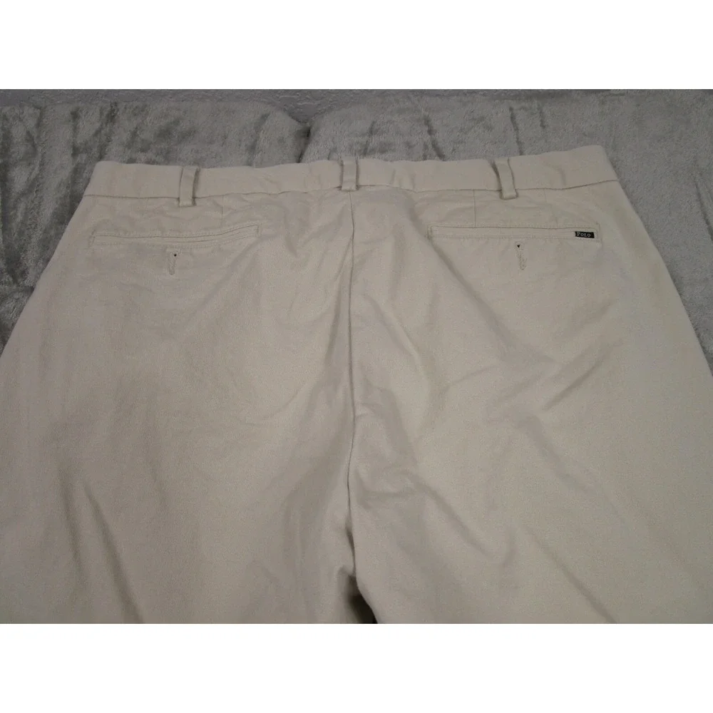 Polo Ralph‎ Lauren Pants Mens 36x32 Beige Stretch Custom Fit Preppy Chino